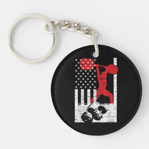 American Olympic Weightlifting Key Ring