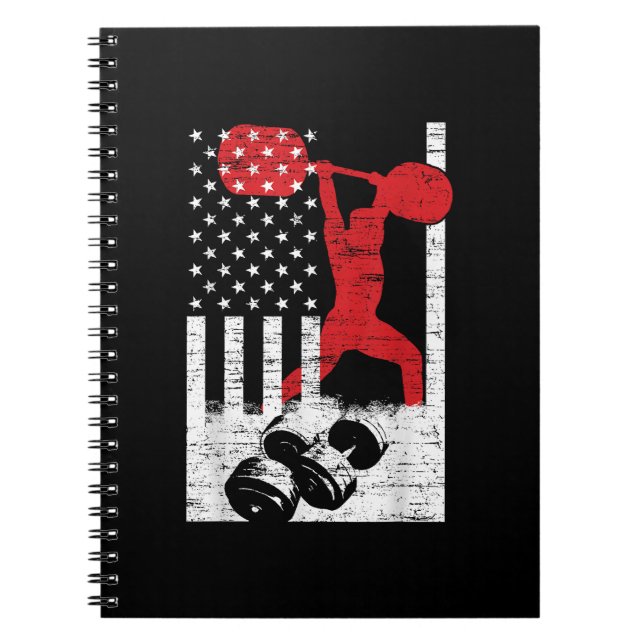 American Olympic Weightlifting Notebook (Front)