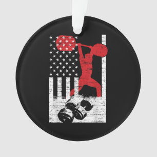 American Olympic Weightlifting Ornament