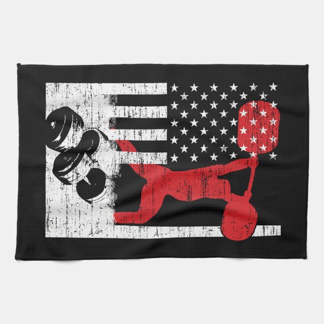 American Olympic Weightlifting Tea Towel (Horizontal)