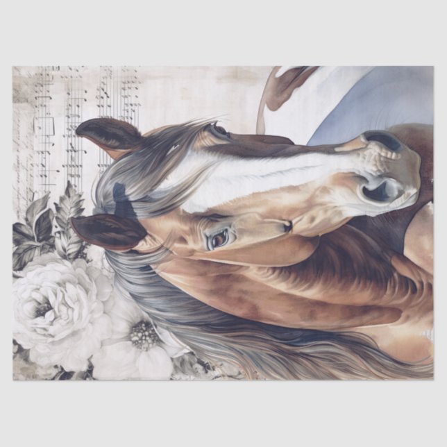 American Paint Horse Decoupage Tissue Paper (Front)