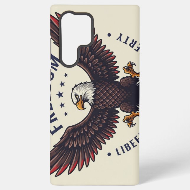 American Patriot Bald Eagle Case for Samsung Galax (Back)