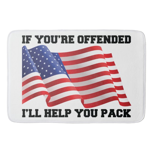 American patriot  bath mat (Front)