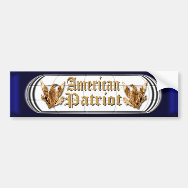 American Patriot Bumper Sticker (Front)