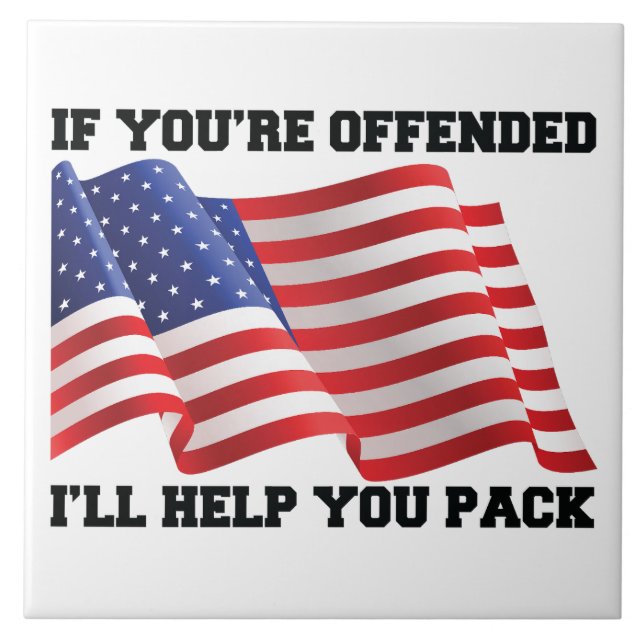 American patriot ceramic tile (Front)