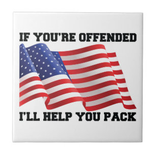 American patriot ceramic tile