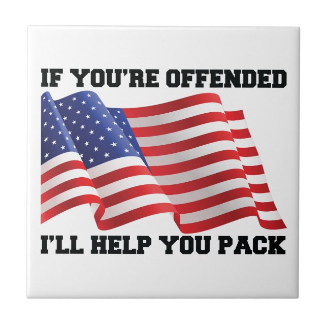 American patriot  ceramic tile (Front)