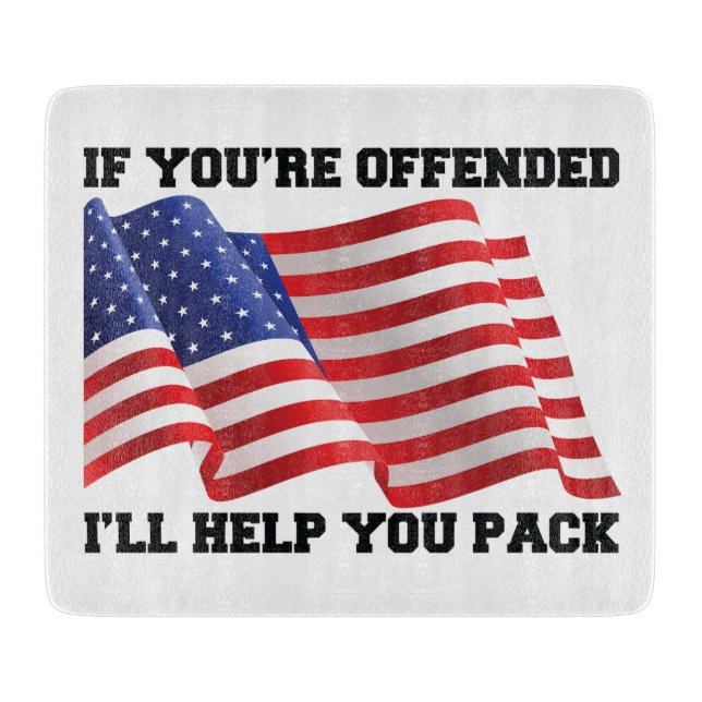 American patriot  cutting board (Front)