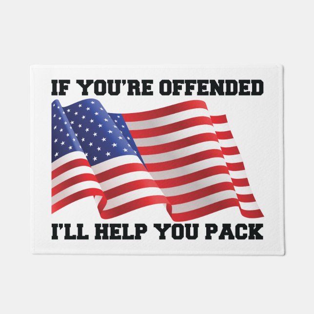 American patriot  doormat (Front)