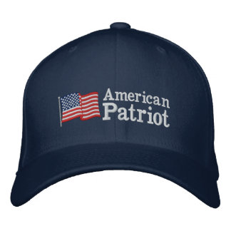 American Patriot Flag B Embroidered Hat