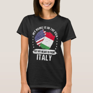 American Patriot Italy Flag American Italian Roots T-Shirt