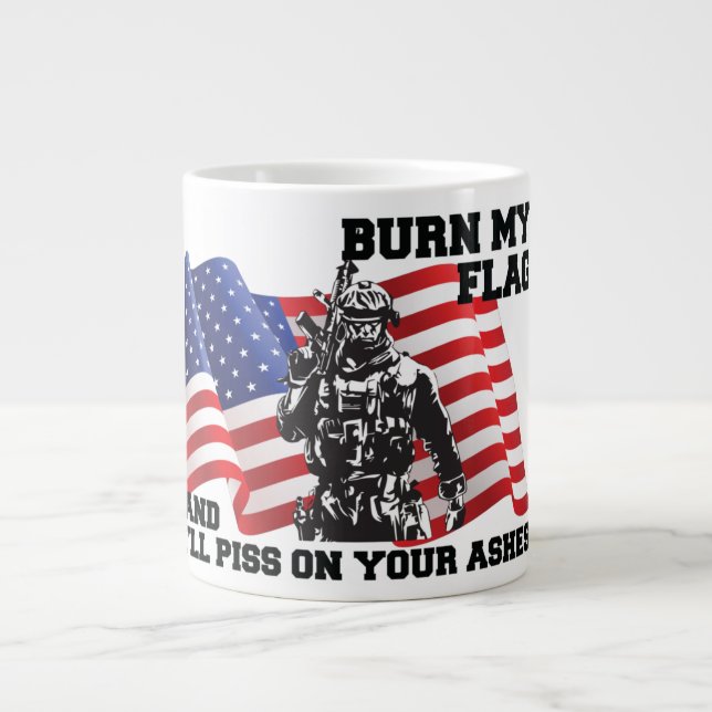 American Patriot  Large Coffee Mug (Front)