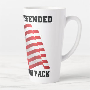 American patriot latte mug
