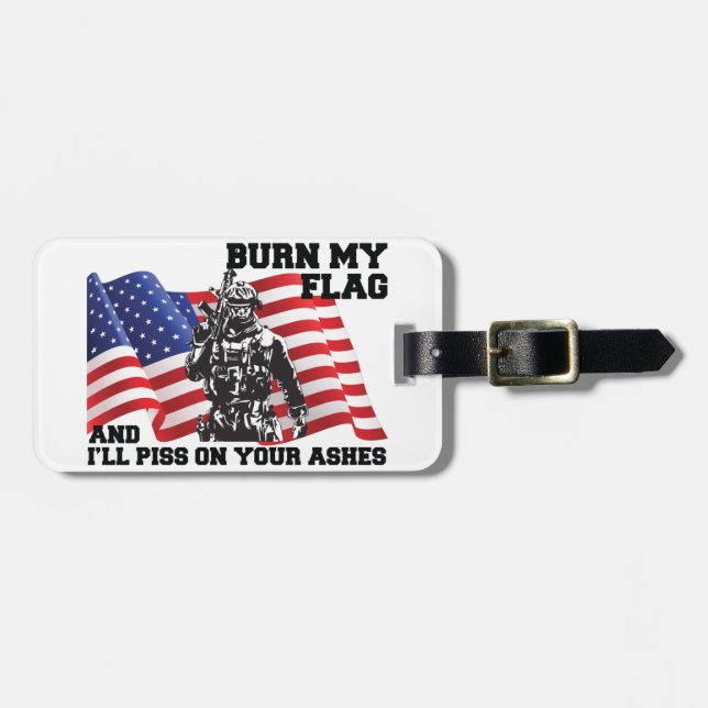 American Patriot  Luggage Tag (Front Horizontal)