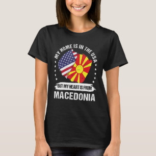 American Patriot Macedonia Flag American Macedonia T-Shirt