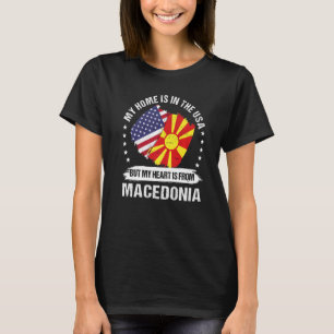 American Patriot Macedonia Flag American Macedonia T-Shirt