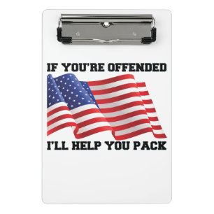 American patriot  mini clipboard