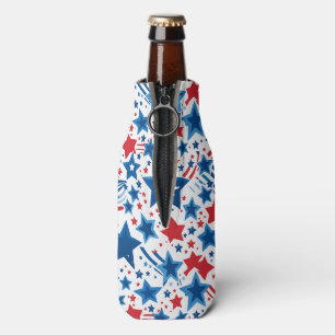 American Patriot Starburst Bottle Cooler