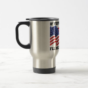 American patriot travel mug