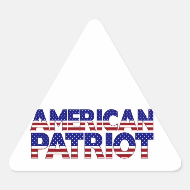 American Patriot Triangle Sticker (Front)