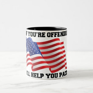 American patriot  Two-Tone coffee mug