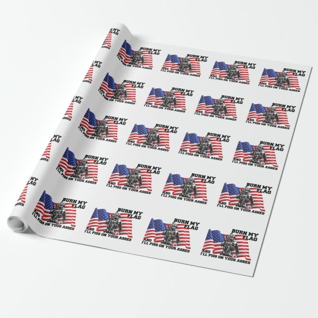 American Patriot  Wrapping Paper (Unrolled)
