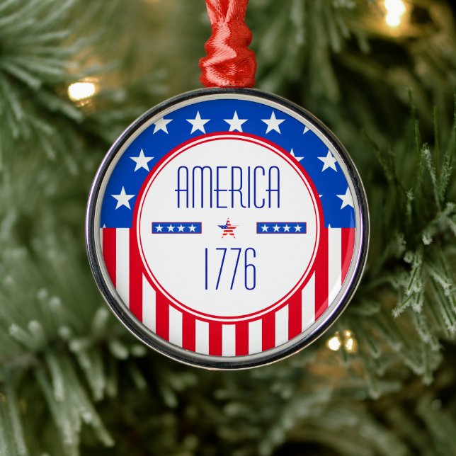 American Patriotic 1776 Ornament (Tree)