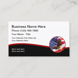American Patriotic Business Profile Business Cards