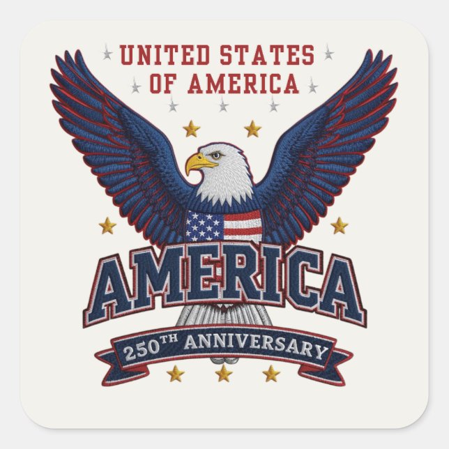 American Patriotic Celebration  Square Sticker (Front)