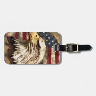 American Patriotic Eagle Luggage Tag