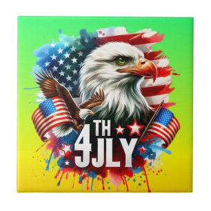 American Patriotic Eagle Sublimation-61905 Ceramic Tile