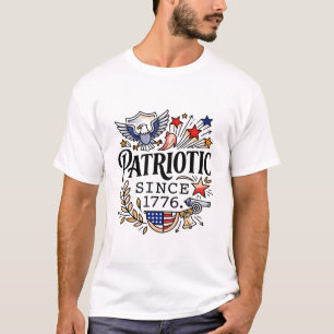 American Patriotic Eagle Symbols and Stars T-Shirt
