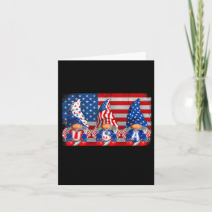 American Patriotic Gnomes Usa Independence Day 4th Card