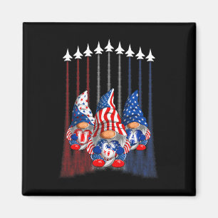 American Patriotic Gnomes Usa Independence Day 4th Magnet