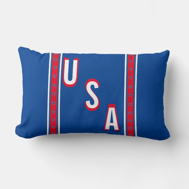 American patriotic lumbar cushion (Front)