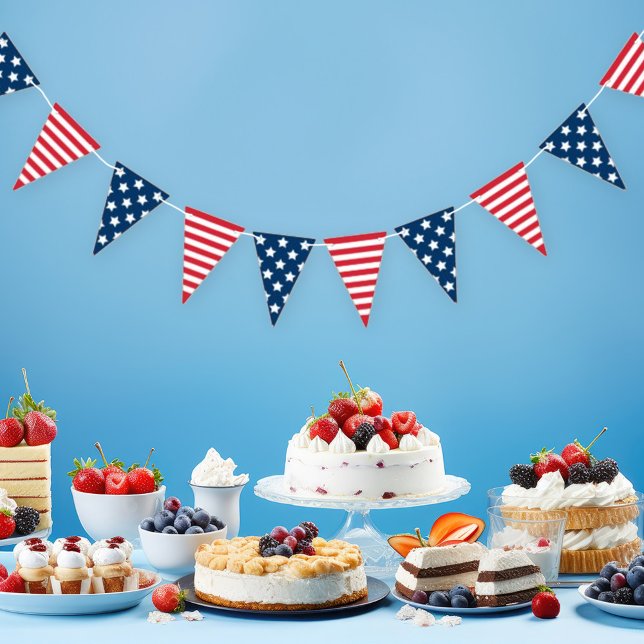 American Patriotic Red White and Blue Bunting (Creator Uploaded)
