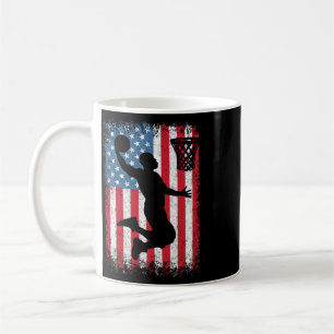 American Patriotic Sketll 4th Of July Usa Flag Men Coffee Mug