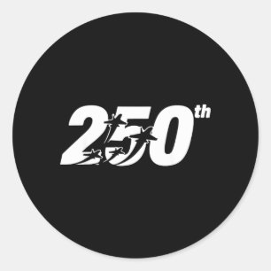 American Patriotism 2026 4th of July 250th Classic Round Sticker