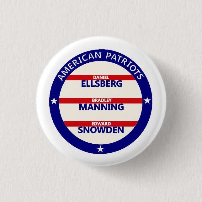 American Patriots 3 Cm Round Badge (Front)