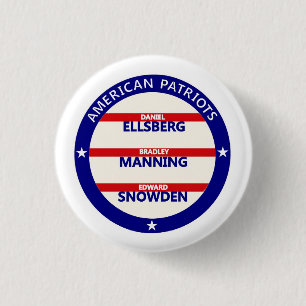American Patriots 3 Cm Round Badge