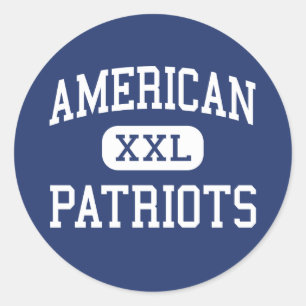 American - Patriots - High School - Miami Florida Classic Round Sticker