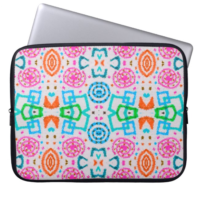 American pattern. Ikat seamless print. Fashion che Laptop Sleeve (Front)