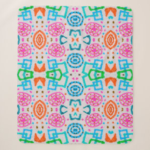 American pattern. Ikat seamless print. Fashion che Sherpa Blanket