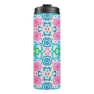 American pattern. Ikat seamless print. Fashion che Thermal Tumbler
