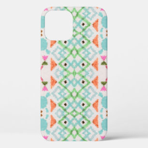 American pattern. Ikat seamless print. Vintage per iPhone 12 Case