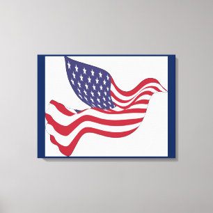 AMERICAN PEACE DOVE CANVAS PRINT