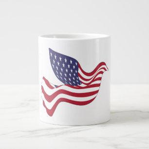 AMERICAN PEACE DOVE LARGE COFFEE MUG