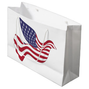 AMERICAN PEACE DOVE LARGE GIFT BAG