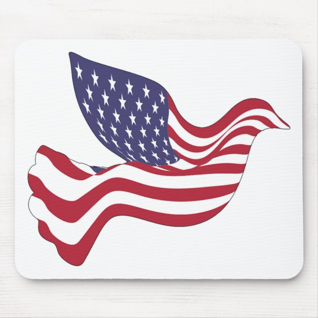 AMERICAN PEACE DOVE MOUSE PAD (Front)