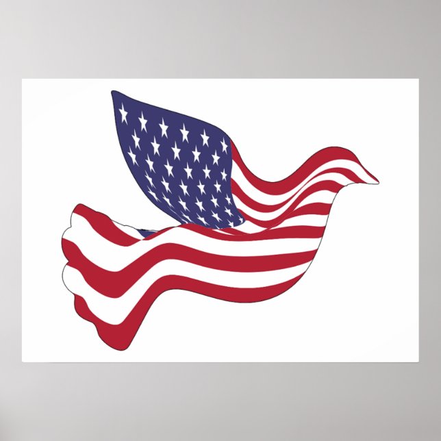 AMERICAN PEACE DOVE POSTER (Front)